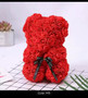 Handmade Flower Teddy rose bear