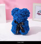 Handmade Flower Teddy rose bear