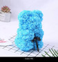 Handmade Flower Teddy rose bear
