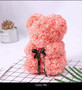Handmade Flower Teddy rose bear