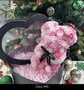 Handmade Flower Teddy rose bear