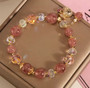 Crystal Beaded Bracelet – Elegant Stretch Bracelet with Sparkling Gemstone Beads