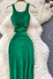 Sultry Edge Cut-Out Waist Bodycon Split Dress