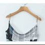 Newspaper Letter Print Irregular Hem Sling Dress – Trendy Asymmetrical Summer Mini Dress for Women