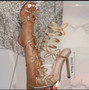 Elegant Design Crystal Butterfly-knot Ankle Strap