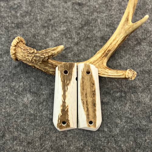 1911 Elk Custom Handmade Pistol Grip With Round Butt Fits Standard Government & Commander Models  Item #2646