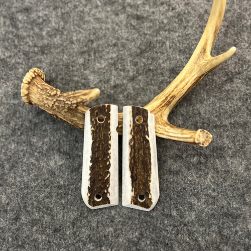 1911 Elk Custom Handmade Pistol Grip With Round Butt Fits Standard Government & Commander Models  Item #2649