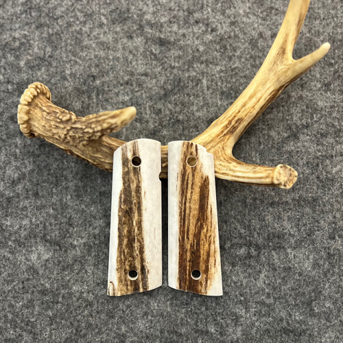 1911 Elk Custom Handmade Pistol Grips With Magwell Fits Standard Government & Commander Models  Item #2650