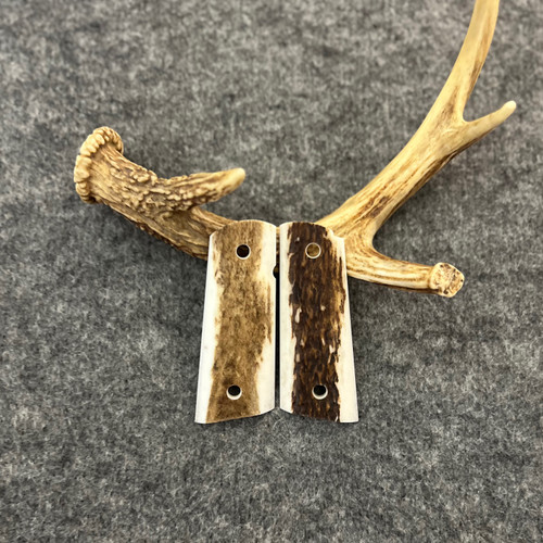 1911 Officer's Model With Magwell Elk Custom Pistol Grips Item #2651