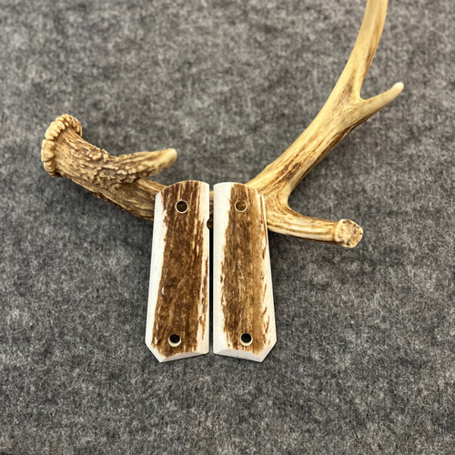 1911 Elk Custom Handmade Pistol Grip With Bobtail Fits Standard Government & Commander Models  Item #2652