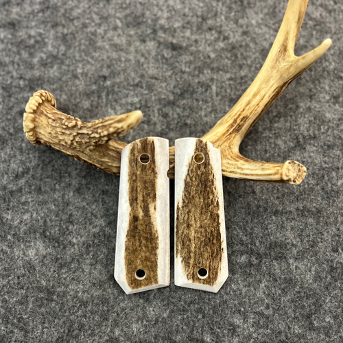 1911 Elk Custom Handmade Pistol Grip With Bobtail Fits Standard Government & Commander Models  Item #2655