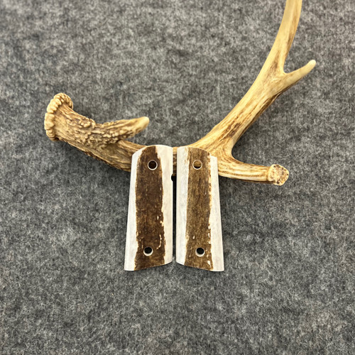 1911 Officer's Model With Magwell Elk Custom Pistol Grips Item #2657