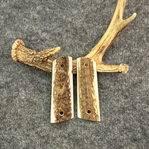 1911 Elk Custom Handmade Pistol Grips With Magwell Fits Standard Government & Commander Models  Item #2747