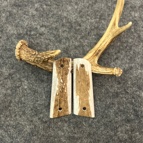 1911 Elk Custom Handmade Pistol Grips With Magwell Fits Standard Government & Commander Models  Item #2760