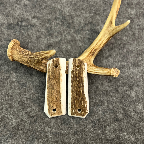 1911 Elk Custom Handmade Pistol Grip With Bobtail Fits Standard Government & Commander Models  Item #2793