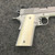 1911 Giraffe Bone Custom Handmade Pistol Grips With Magwell Fits Standard Government & Commander Models Item #2466