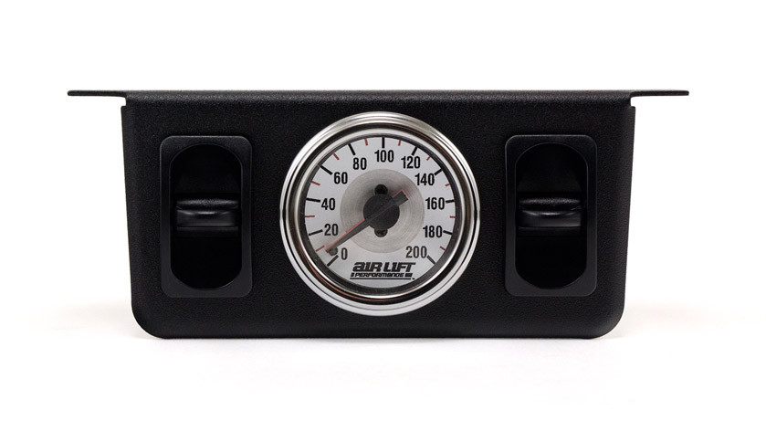 Dual Needle Gauge with two paddle switches - 200 PSI - 26229 | Air