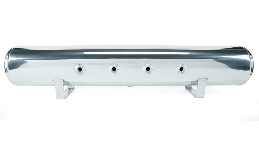 5 Gal. Polished Tank w/ Viair 444c chrome compressor, 1/4