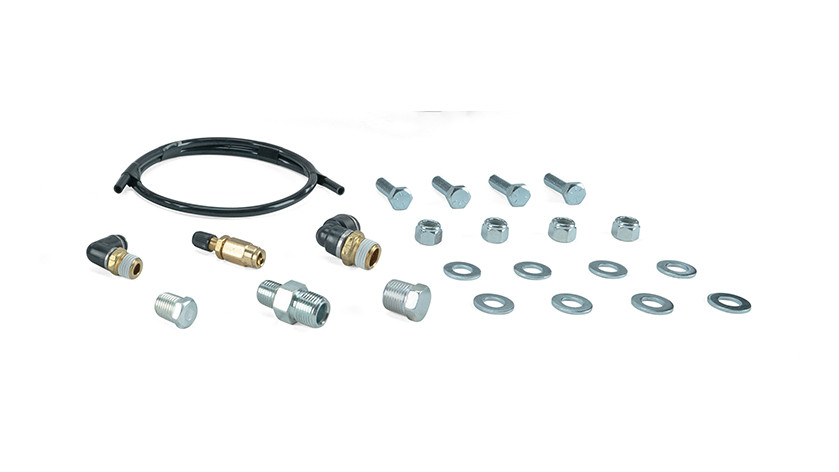 4 Gal. Polished Tank w/ Viair 444c black compressor, 1/4