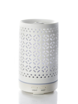 Aromatherapy Ultrasonic Mist Diffuser - White Ceramic