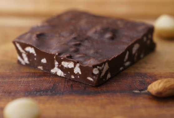 Macadamia & Almond Dark Chocolate Vegan Bark