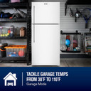 Maytag® 33-Inch Wide Top Mount Refrigerator with Garage Mode - 21 Cu. Ft. MRTX5121TW