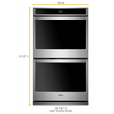 10.0 cu. ft. Smart Double Wall Oven with Touchscreen WOD51EC0HS