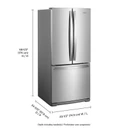 Whirlpool® 30-inch Wide French Door Refrigerator - 20 cu. ft. WRF560SFHZ