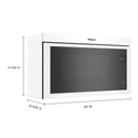 Whirlpool® 1.1 Cu. Ft. Flush Mount Microwave with Turntable-Free Design YWMMF5930PW