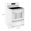 Whirlpool® 30-inch Electric Range with 4 Elements YWFES3530RW