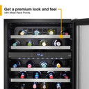 Whirlpool® 24” Wide Undercounter Wine Center-46 Bottles WUW55X24HS