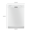 Whirlpool® Heavy-Duty Dishwasher with 1-Hour Wash Cycle WDF331PAHW