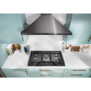 Whirlpool® 36-inch Gas Cooktop with EZ-2-Lift™ Hinged Cast-Iron Grates WCGK5036PB