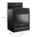 Maytag® 30-inch Wide Gas Range With 5th Oval Burner - 5.0 Cu. Ft. MGR6600FB