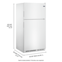 Maytag® 33-Inch Wide Top Freezer Refrigerator with PowerCold® Feature- 21 Cu. Ft. MRT311FFFH