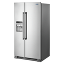 Maytag® 36-Inch Wide Side-by-Side Refrigerator with Exterior Ice and Water Dispenser - 25 Cu. Ft. MSS25C4MGZ