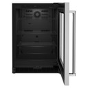 Kitchenaid® 24" Undercounter Refrigerator with Glass Door KURR214KSB