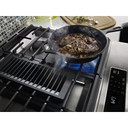 Kitchenaid® 30-Inch 4-Burner Dual Fuel Downdraft Front Control Range KSDG950ESS