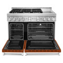 KitchenAid® 48'' Smart Commercial-Style Gas Range with Griddle KFGC558JSC