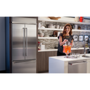 Kitchenaid® 20.8 Cu. Ft. 36 Width Built In Stainless Steel French Door Refrigerator with Platinum Interior Design KBFN506ESS