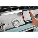 KitchenAid® 36'' Smart Commercial-Style Dual Fuel Range with 6 Burners KFDC506JMB