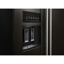 Kitchenaid® 24.8 cu ft. Side-by-Side Refrigerator with Exterior Ice and Water and PrintShield™ Finish KRSF705HBS