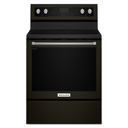 Kitchenaid® 30-Inch 5-Element Electric Convection Range YKFEG500EBS