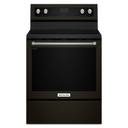 Kitchenaid® 30-Inch 5-Element Electric Convection Range YKFEG500EBS