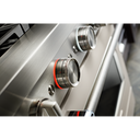 KitchenAid® 48'' Smart Commercial-Style Dual Fuel Range with Griddle KFDC558JMH