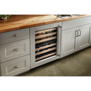 Kitchenaid® 24 Panel-Ready Undercounter Wine Cellar with Wood-Front Racks KUWL214KPA