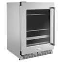 Kitchenaid® 24" Beverage Center with Glass Door and Metal-Front Racks KUBL314KSS