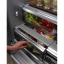 Kitchenaid® 24.2 Cu. Ft. 42 Width Built-In Stainless French Door Refrigerator with Platinum Interior Design KBFN502ESS