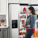 Amana® 33-inch Side-by-Side Refrigerator with Dual Pad External Ice and Water Dispenser ASI2175GRS