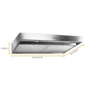 Whirlpool® 24" Range Hood with Dishwasher-Safe Full-Width Grease Filters WVU37UC4FS